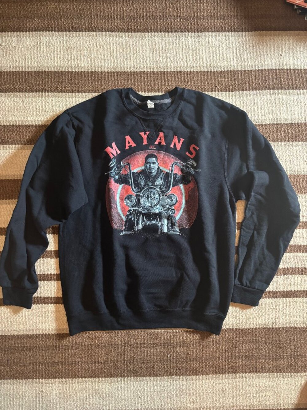 MAYANS MC Motorcycle Club Black Sweatshirt Medium
